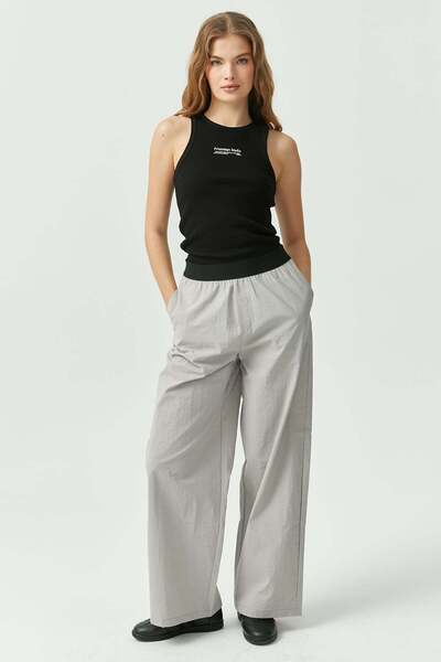 PAULMARK Women's Elastic Waist Trousers