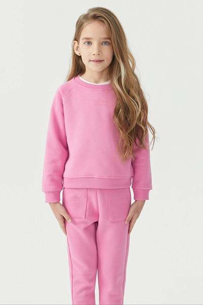PAULMARK Girl's Basic Sweat Top