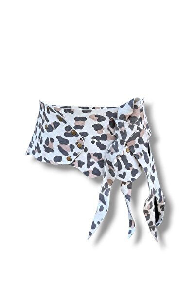 Yılday Gür Butik Léonie Leopard Print Leather Women's Belt - Standard Size