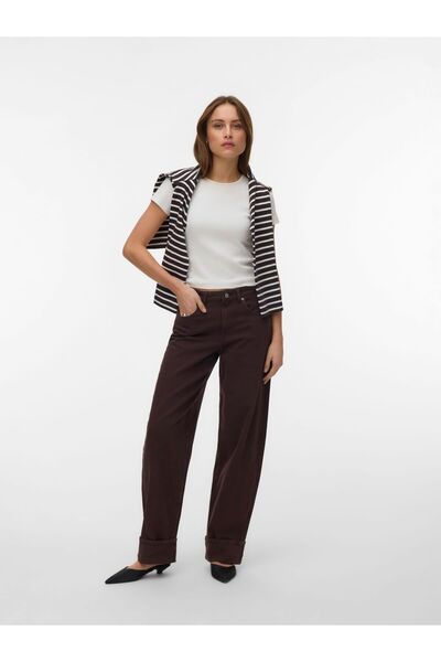 Vero Moda Jeans VMFONDA Mid Rise Barrel Fit Jeans