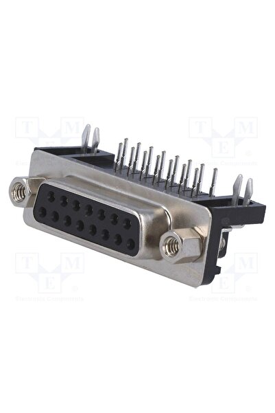OEM Conector D-Sub CONNFLY DHP8-15F, PIN 15, soclu, mamă, în unghi 90°, THT, ...