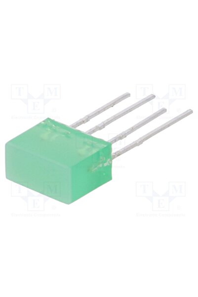 OEM LED afişaj KINGBRIGHT ELECTRONIC L-835/2GDT, verde, Lentilă difuză,verde,...