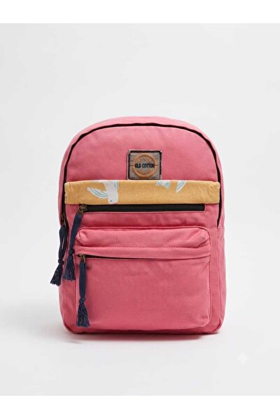 Old Cotton Lester Bag Pink Backpack