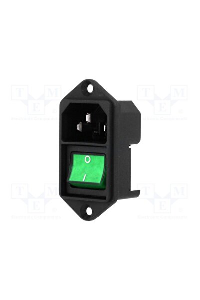 OEM Conector alimentare AC SCHURTER 4302.2141, soclu, tată, 10A, 250VAC, C14 ...