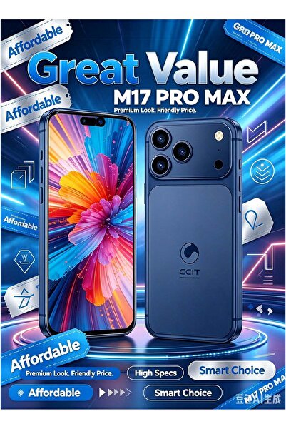 CCIT New M17 Pro Max Smartphone 7.2-inch Full HD Super LCD 16GB RAM 1TB ROM A...