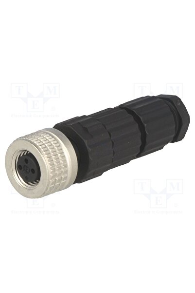 OEM Conector M8 HIRSCHMANN ELKA3008V, mamă, PIN 3, 60V, IP67, E, drept, pe ca...