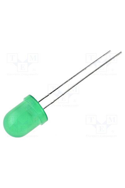 OEM LED KINGBRIGHT ELECTRONIC L-793GD, verde, 8mm, 20÷70mcd, 60 ° Parte front...