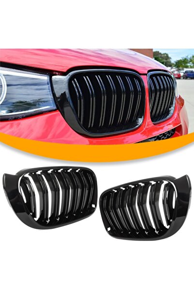 M MODECAR BMW X3 F25 14-17 grile frontale (tip rinichi) stânga + dreapta, neg...
