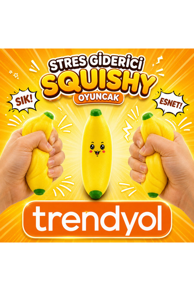 BLACK DİAMOND PLUSH TOY Muz Squishy Trend Sukuşi Banana Sınırlı Stok (1 Adet ...