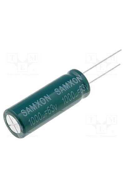 OEM Condensator electrolitic SAMXON GF1000/63, ESR redus, THT, 1000uF, 63VDC,...