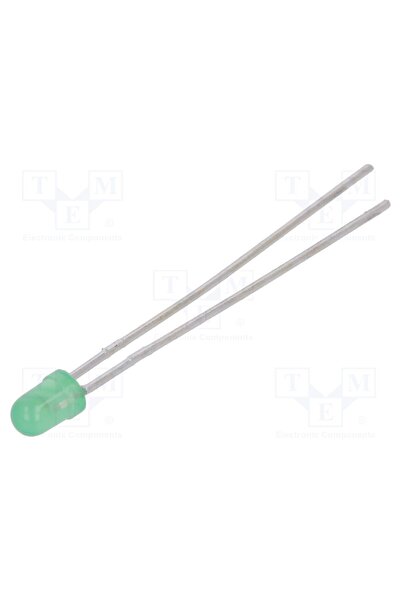 OEM LED KINGBRIGHT ELECTRONIC L-934GD-12V, verde, 3mm, 8÷20mcd, 60 ° Parte fr...