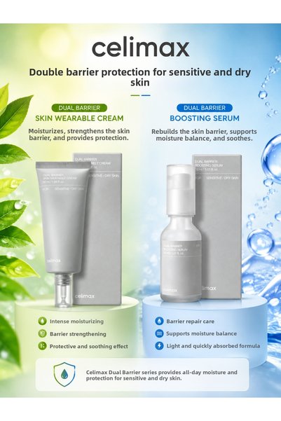 Celimax Dual Barrier Intensive Moisturizing, Skin Barrier Strengthening and R...
