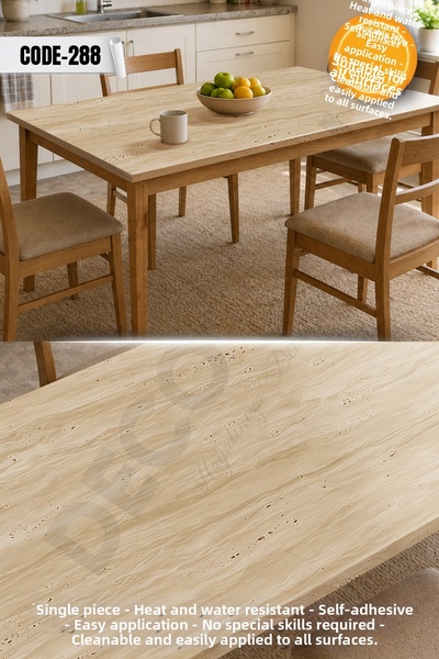 DECOMALL Code-288 Water Resistant Table Countertop Floor Marble Furniture Til...