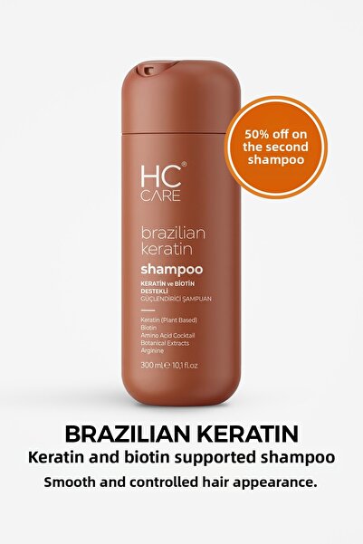 HC Care Brazilian Keratin Sulfate-Free Shampoo for Brazilian Blowout Hair