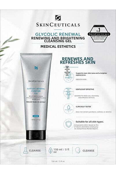SkinCeuticals Glycolic Renewal 150 ml – Brightening, Renewing, and Purifying ...