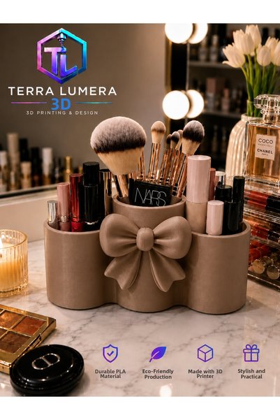 TERRA LUMERA 3D Bowknot Makeup Organizer