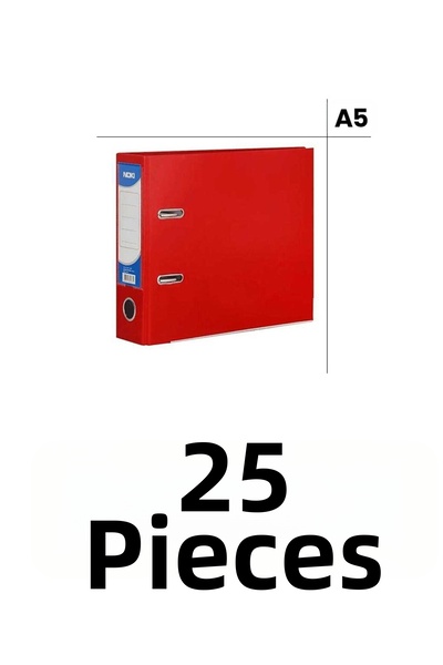 Noki 25 de bucăți Dosar din plastic A5 pentru telegraf, Dosar lat pentru tele...