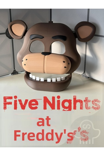Lagom Fnaf Freddy Fazbear Mask - Five Nights at Freddy's Brown Bear Cosplay M...