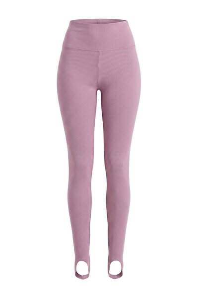 Trendyol Collection Rose Dried Brushed Scuba Leggings Sports Leggings Thmaw25...