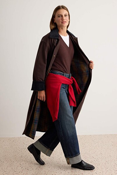 Trendyol Collection Brown Oversize Trench Coat Twoaw27Tr00033