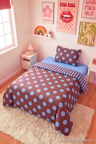 TRENDYOLMİLLA HOME Einzelnes, doppelseitiges, elastisches Bettlaken-Set mit P...