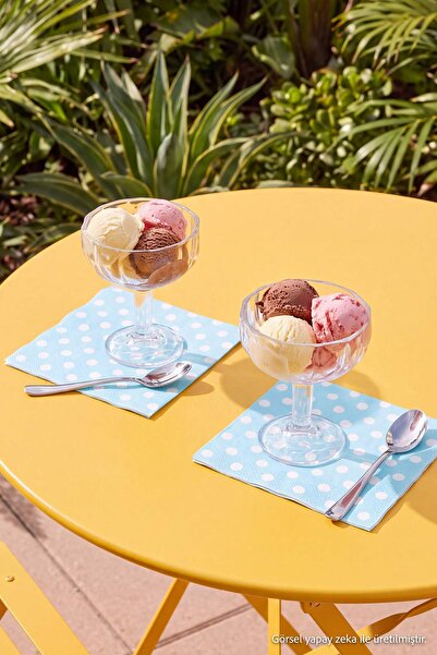 TRENDYOLMİLLA HOME Set of 2 Flower Shaped Presentation Bowls & Glasses Tphaw2...