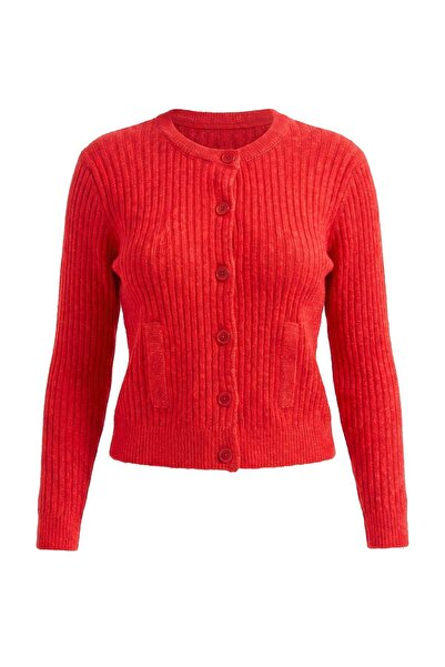 Trendyol Collection Esențiale pentru garderobă Cardigan de bază din lână de a...
