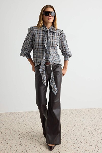 Trendyol Collection Blue-Multicolor Shirt Twoaw27Go00095