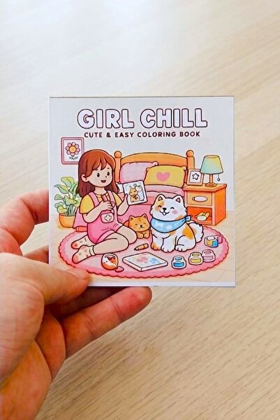 Girl Chıll Boyama Kitapçığı (10*10) 30 Sayfa