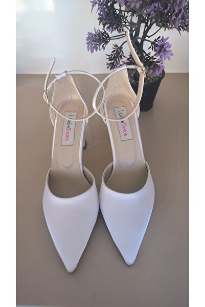 İLADİESHOES Women's Heeled Shoes Karnıyarık White