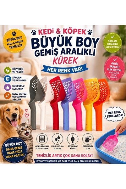 ARSPOLO Büyük Boy Kedi Kumu Küreği Derin Kürek