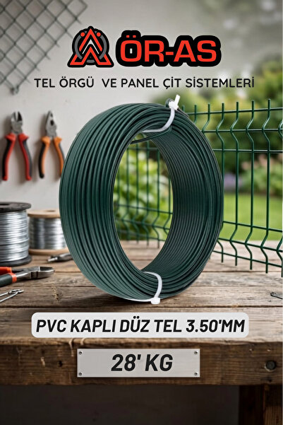 ÖR-AS TEL ÖRGÜ & PANEL ÇİT SİSTEMLERİ Pvc - Kaplı Düz Tel - 3.5 mm Kalınlık (...