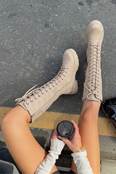 DefHeel'e Lace-Up Non-Slip Sole Women's Boots R15D108