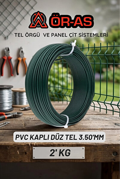 ÖR-AS TEL ÖRGÜ & PANEL ÇİT SİSTEMLERİ Pvc - Kaplı Düz Tel - 3.5 mm Kalınlık (...