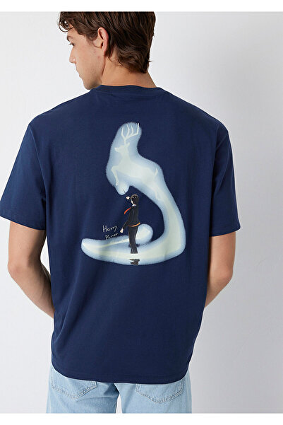 Mavi M0613450 Harry Potter Printed T-Shirt Men's T-Shirt Dark Blue