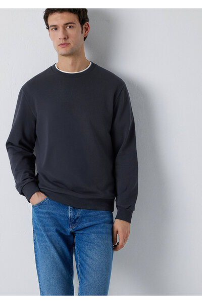 Mavi Crew Neck Anthracite Basic Sweatshirt 0S10457-91268