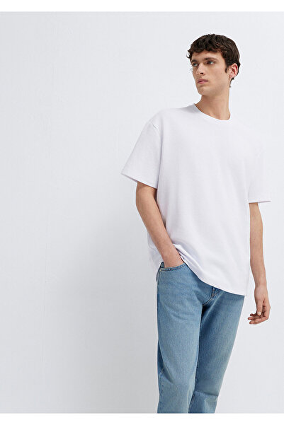 Mavi White Basic T-Shirt Loose Fit / Comfortable Fit 0612910-620