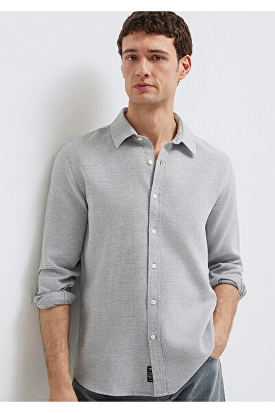 Mavi Gri Gömlek Slim Fit / Dar Kesim 0211913-70074