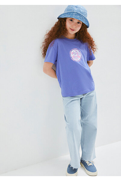 Mavi Lola Bunny Printed Purple T-Shirt Loose Fit / Relaxed Fit 7610416-70662