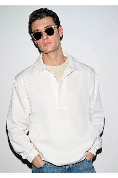 Mavi Ekru Polo Sweatshirt 0212008-80194