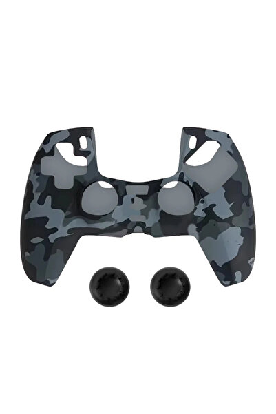 Choice11 SHH DATA FORG Camouflage Silicone Grip Cover for PS5 Controller, Ant...