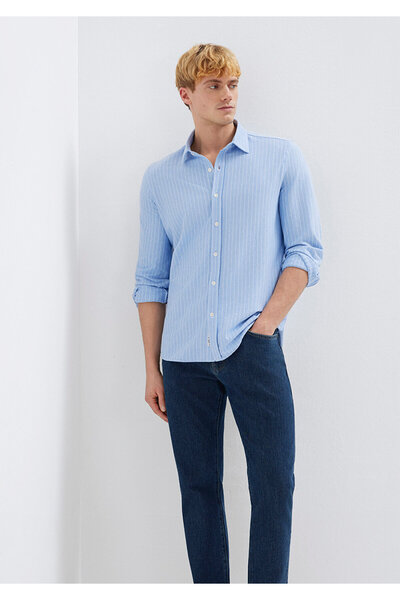 Mavi Gestreiftes Hemd Slim Fit / Eng anliegend 0211858-91409