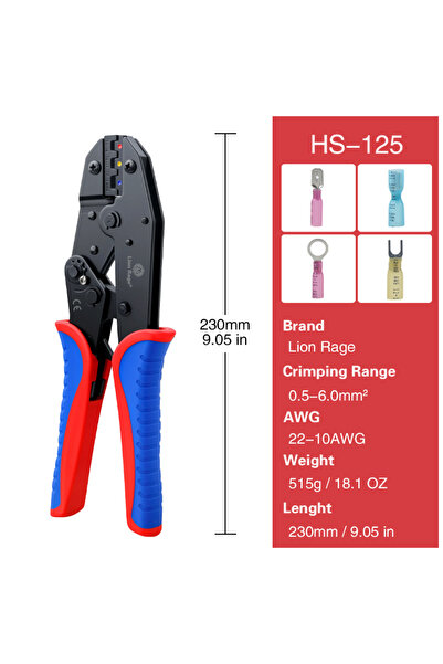 Choice HS-125 HL HS-125 BHT Series Electrical Wiring Crimping Pliers - Home I...
