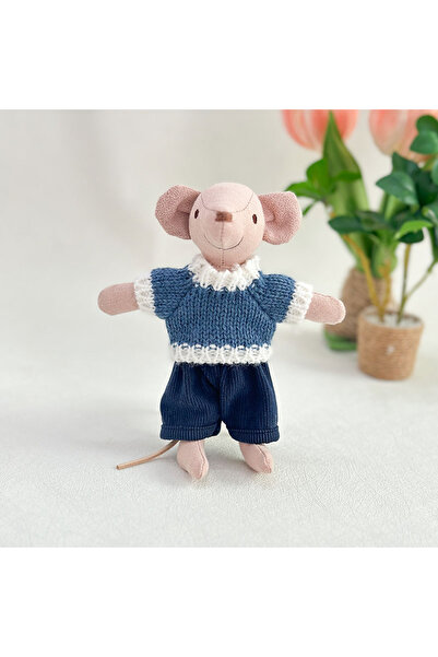Choice Blue-striped mouse 1:12 Scale Interchangeable 5.9-inch Mini Mouse Doll...