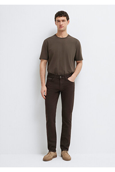 Mavi Jake Black Dunkelbraune Gabardine-Hose 0042290686