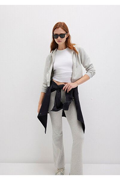 Mavi Hooded Gray Interlock Sweatshirt 1S10424-88467