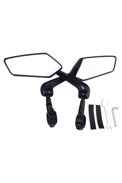Choice black Universal Bike Handlebar Mirrors Wide Angle 360 Rotating Bicycle...
