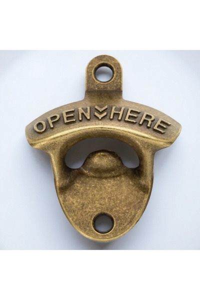 Choice1 YELLOW Retro Wall Mounted Beer Bottle Opener Decorative Tool for Kitc...