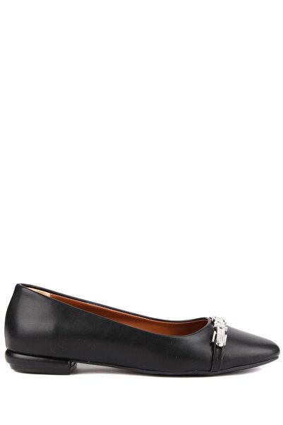 stato Rivana Stone Detailed Pointed Toe Women's Ballerinas Stylish Daily Comf...