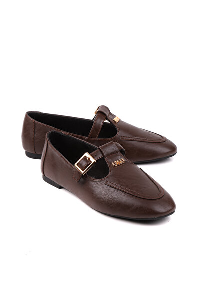 stato Stylish Daily Women's Ballerinas with Gold Buckle 601Ys00119